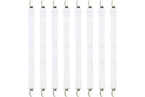 Wenrescry Adjustable Bed Sheet Clips Set of 8 Elastic Sheet Straps and Fitted Bed Sheet Grippers to Keep Your Sheets in Place