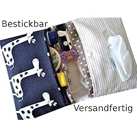 Windeltasche mit Namen / Wickeltasche / Bestickbar / Versandfertig / Wickeltasche XXL/ Windeltasche handmade /