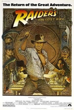 INDIANA JONES AND THE RAIDERS OF THE LOST ARK - HARRISON FORD - US MOVIE FILM WALL POSTER - 30CM X 43CM