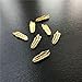 20 pcs/lots Gold&Silver Feather Nail Art Decoration 3D Feather Nail Charms DIY Nail Art Nail Salon Supplies (2*5 gold)