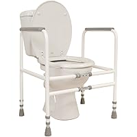 RMS Toilet Safety Frame Rail Folding Portable Bathroom Toilet Safety Rails Handrail Toilet Bars With Adjustable Height - View #4
