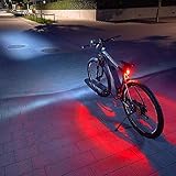 Fischer Led-verlichtingsset, met 360° vloerlamp voor meer zichtbaarheid en bescherming, oplaadbare batterijen met USB, voorli