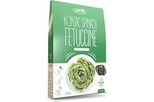 LIFE PRO NUTRITION Lifepro | Konjac Spinach Fetuccine (200g) | Plats cuisinés protéinés | Sans sucre, sans graisse