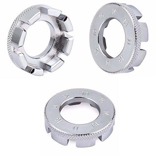 Fahrrad Speichenschlüssel Rad Zentrierer 8-fach Teller Schlüssel für Speichen Größe 10-15 von Fahrrad bis Mofa in Werkstattqualität! Nippelspanner- Speichenspanner – Spanschlüssel. - 2