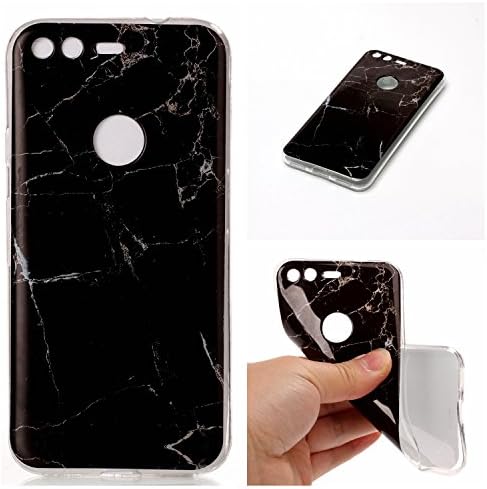 Google Pixel Case, Flexible TPU Slim Body Shield Protection and Premium Clarity (Google Pixel, Black)