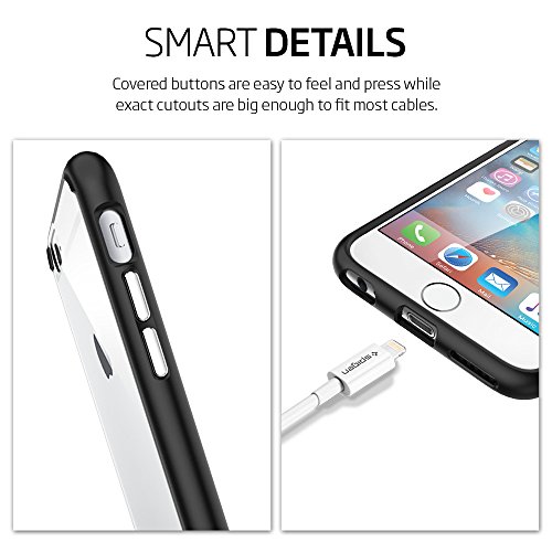 Spigen Ultra Hybrid  Funda Carcasa con Tecnolog  a de coj  n de aire y protecci  n h  brida de ca  da para el iPhone 6S 8  Negro  Black 
