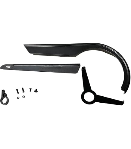 SM SunniMix Fahrrad-Kettenschutz Aus PP – Staubdicht, Leicht, Für 32-36 T Kettenblatt (schwarz)
