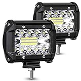 LED-Lampe: Diese 120w LED Auto Scheinwerfer , mit Kaltweißes leuchtenden Hochleistungs LEDs, Erzeugen 7200 Lumen starkes, ist seine Farbtemperatur zwischen 6000-6500K. Spannung DC10-30V.