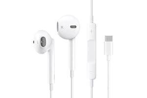 CSLADA Ecouteurs USB Type C,Intra Auriculaires avec Micro (Hi-Res) et contrôle du Volume pour Samsung,iPad Pro2020,Huawei, OnePlus,Xiaomi,Google Pixel 5/4/3/2 et Autres périphériques d'interface de Type C