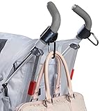 MONSTAR Kinderwagen Haken – Klett Kinderwagen Verschluss Doppe Paket - 3
