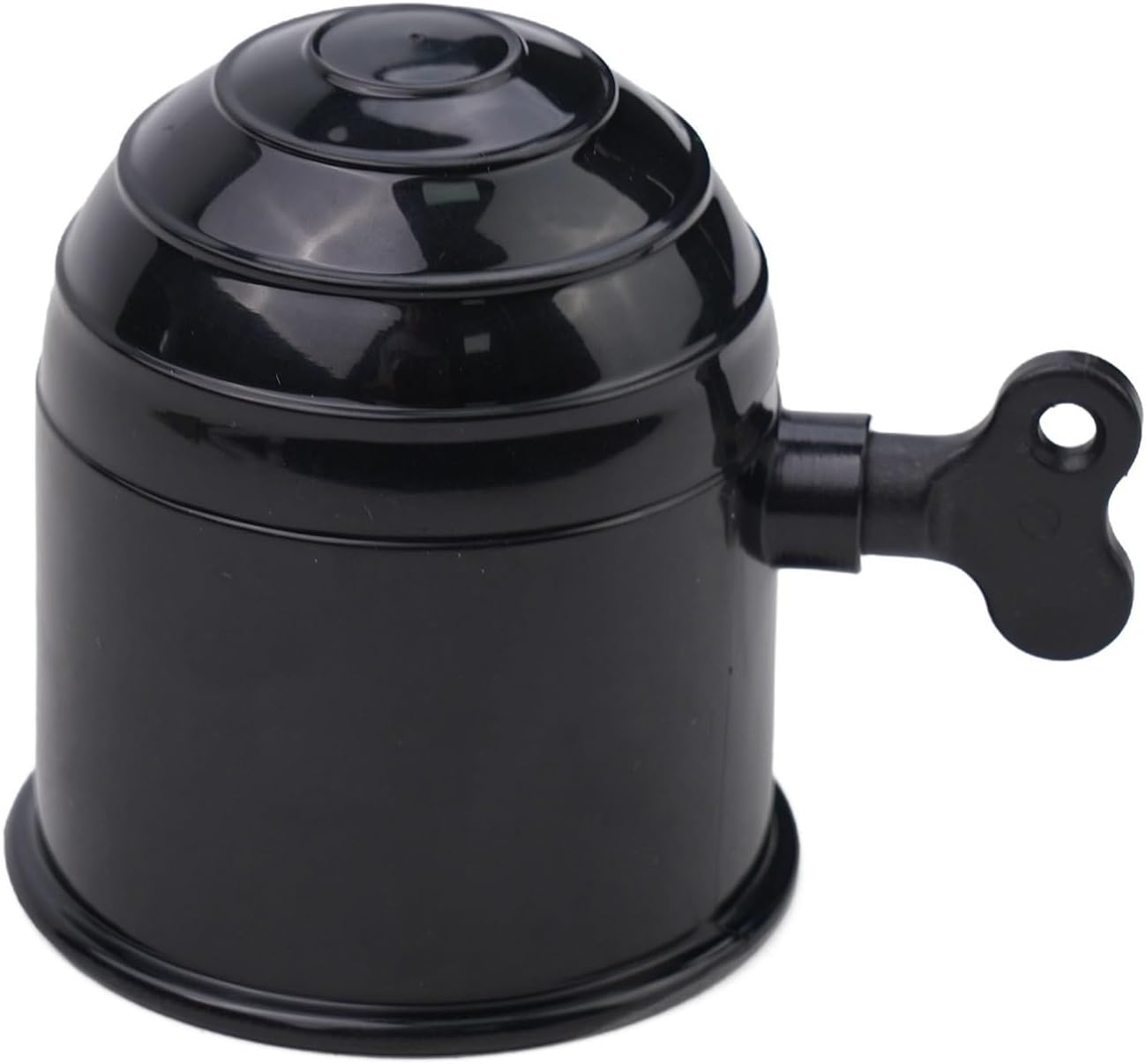 Shophubio 50mm Tow Ball Cover for Car, Truck & Caravan Hitch – Lockable Key-Operated Protective Cap with Anti-Loose Screw, Weatherproof Plastic Tra(BLACK)