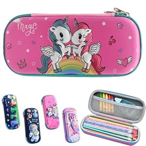 YOUYIKE Estuche Unicornio, Portátil Caja