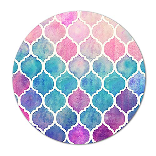 Preisvergleich Produktbild Kidly Mousepad Regenbogen-PastellAquarell Marokkanische Malerei-MäuseMat PC-Computer-Spiel-Geschwindigkeit