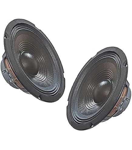 Monacor SP-202E Woofer/Midrange Hifi 20 Cm (8 Pollici), 100W MAX, 4Ω. Ideale Per Applicazioni Universali E Come Altoparlante Di Ricambio. Ottimo Rapporto Qualità/prezzo.
