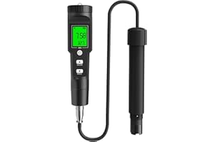 YIYEGO Dissolved Oxygen Meter with Electrode Filling Liquid, Professional Digital Analyzer for Dissolved Oxygen 0.0-40.0 mg/l 0.0-40.0 mg/l for Aquarium, Aquaculture