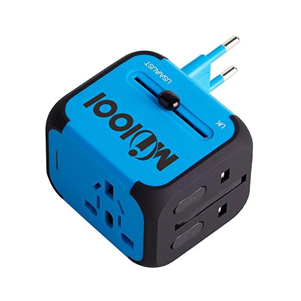 Adaptador Enchufe de Viaje Universal Dos Puertos USB para US EU AU de 150 Países - Imagen 4