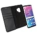 Produktbild CASEZA Galaxy S9 Plus Hülle Kunstleder 2 in 1 Case Schwarz Zurich 2" Luxus PU Lederhülle Ledertasche Flip Cover Leder Tasche für Original Samsung Galaxy S9 Plus - Kabelloses Laden Qi mit Case möglich