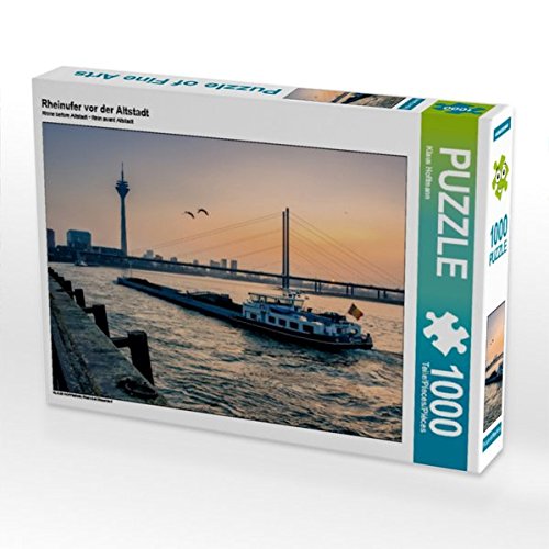 Preisvergleich Produktbild Rheinufer vor der Altstadt 1000 Teile Puzzle quer