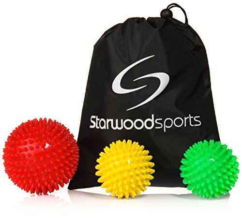 Starwood Sports ® - Pelotas de Golf con Pinchos (10 cm, 7 cm, tamaño Mediano, 7 cm, Incluye Bolsa de Transporte)