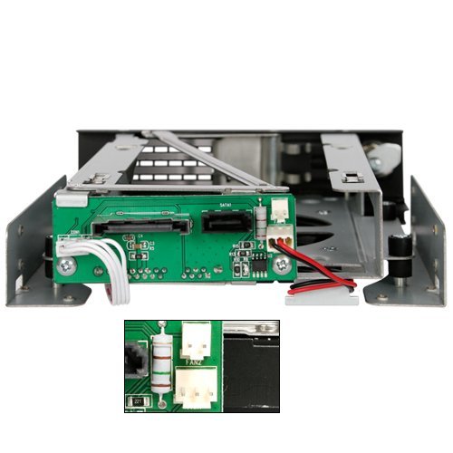 Icy Dock TurboSwap MB171SP-B – SATA Hot Swap Wechselrahmen für 3,5 Zoll (8,9cm) HDD – Trägerlos Vollmetall 80mm Lüfter - 9