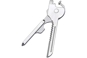 OTNE Llavero multifuncional 6 en 1, multiherramienta para llavero, herramienta plegable