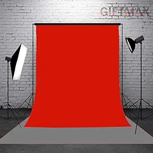 GiftMax Photography Backdrop Background Curtain Cloth LEKERA (Without Stand, RED Cloth)