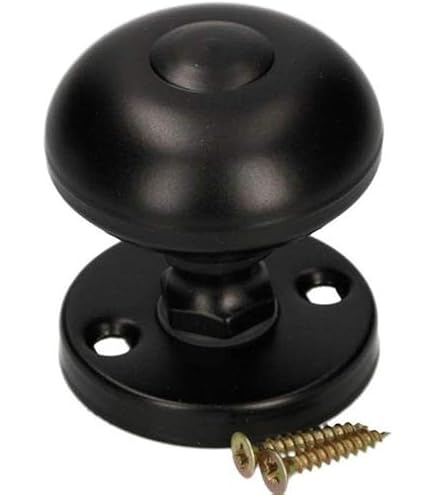 6 Türgriffe Vintage - Porzellan Griffe Schwarz Für Möbel & Schränke