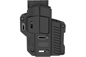 OMITAC Fondina tattica universale girevole a 360°, custodia OWB, adatta per la maggior parte delle pistole a grandezza naturale e pistole compatte