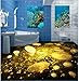 Produktbild Lxsart Bodenaufkleber Helle Goldmünzen des kundenspezifischen Wand-Aufklebers 3D, die Anstrich-Foto-Tapete für Wände 3d ausbilden-120cmx100cm