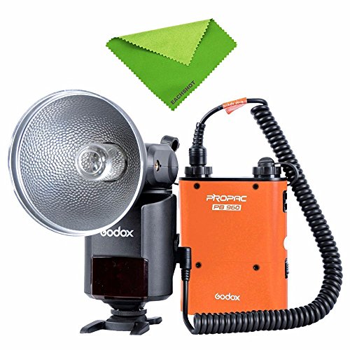 Godox AD360II-C 360W GN80 E-TTL Blitz Speedlite Eingebaute PB960 2.4GX Wireless System & Battery Orange Mit EACHSHOT Reinigungstuch Godox AD360II-C 360W GN80 E-TTL Blitz Speedlite Eingebaute PB960 2.4GX Wireless System & Battery Orange Mit EACHSHOT Reinigungstuch