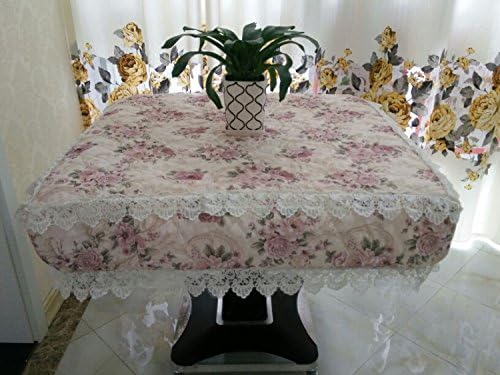 Taboeoe Cloth Automatic Mahjong Machine Cover Cloth Cloth Dust Cover Electric Mahjong Machine Thick Dust Cover,Red Peony,100*100