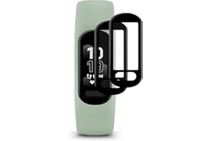 RBEIK [2PACK] Garmin Vivosmart 5 Screen Protector, 3D Curved Full Coverage PET Anti-scratch Bubble Free Anti-Fingerprint Easy Install Not Glass Film Screen Protector for Garmin Vivosmart 5