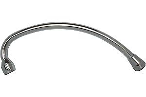 SOMATHERM FOR YOU, Bec col de cygne 20/27 avec aérateur, longueur 250 mm, finition chromée, idéal pour eau chaude et froide, compatible avec robinetterie standard