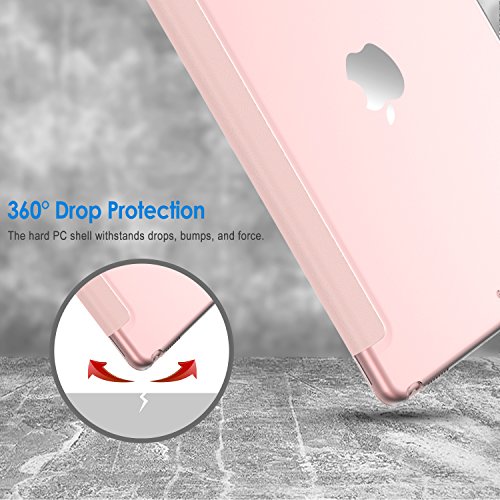 iPad Pro 10,5 Hülle, JETech Hülle Case Schutzhülle Tasche für Apple Neu iPad Pro 10,5″ Display 2017 mit Leichte Ständer und Auto-Einschlaf/Aufwach (Roségold) - 6