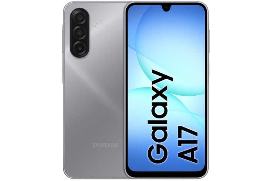 Samsung Galaxy A17, 3 Year Manufacturer's Warranty, Android 15, Super AMOLED Display 6.7", 4GB RAM, 128GB, 5,000 mAh Battery, IP54 Resistance, Expandable Memory, Gray