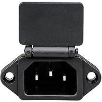 2X Prise Alimentation IEC C13 C14 Fiche Schuko Male 10A CEI Sans