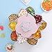 Produktbild Blumen Rotating Süßigkeit Kasten 2 Schicht Drehbares Nüsse Tablett Bloom Rotating Snack Box Flower Design Candy Food Storage Box (Pink)