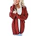 Produktbild JUSTSELL Herbst Langarmshirts Damen,Frauen Langarm Tunika Strickjacke Strickwaren Damentops Knopfleiste Offener Mantel Casual Mantel Bluse Kimono