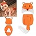 Fashionwu Baby Girls Boy Newborn Knit Crochet Mermaid Minnie Clothes Photo Prop Outfits 0-6M,FOX