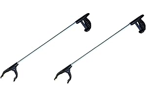 Provance 2 Stück Greifzange für Senioren Müllzange Kinder Müllgreifer Zange Greifer Greifzange Müll Gripzange Müllsammelzange Greifhilfe Gripper Alu 76 cm