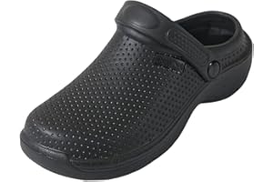 R-ISLAND Sabots sanitaires pour femme, adulte, fabriqués en EVA, antidérapants et légers, parfaits pour le travail hospitalier et clinique.