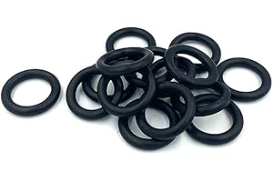 MACHSWON O-Ringe aus Nitrilkautschuk, 15 mm Außendurchmesser, 10 mm Innendurchmesser, 2,5 mm Breite, metrische Dichtungsringe, O-Ring-Dichtung, O-Ringe, Dichtungsösen, Schwarz, 50 Stück