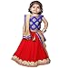 Najara Fashion Red Silk & Blue Printed Silk Lehnga Choli Set RS.748.00