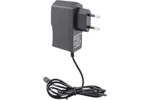 Drfeify Adaptador Universal de 9V AC/DC para Teclado Digital Piano Eléctrico 100-240V(Negro)