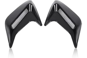 KIMISS 2 pezzi Cappuccio di sfiato del flusso d'aria,sfiato del cofano prese d'aria decorative per prese d'aria auto