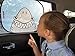 123t ANI-MATES DINO CHOO CHOO PERSONALISED Baby/Child Vehicle Sunshade x 1 birthday funny gift for him for her