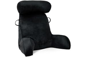 ‎MINGFUXIN Mingfuxin Lesekissen für Bett, Bettauflage Kissen mit Abnehmbarer Nackenrolle & höherem Stützarm zum Sitzen in Bett, Couch Boden-Rückenlehne Lesekissen Erwachsenen Rückenkissen zum Lesen, Fernsehen