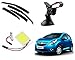 Auto Pearl Premium Quality Car Accessories Combo of Car Rain Wind Door Visor Side Window Deflector. & SMD/LED Interior Roof Ceiling Light. & Universal Car Windshield Mount Holder Mobile Stand. RS.1318.00