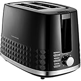 Morphy Richards 220021 Dimensions 2-Slice Toaster, 850 W, Black