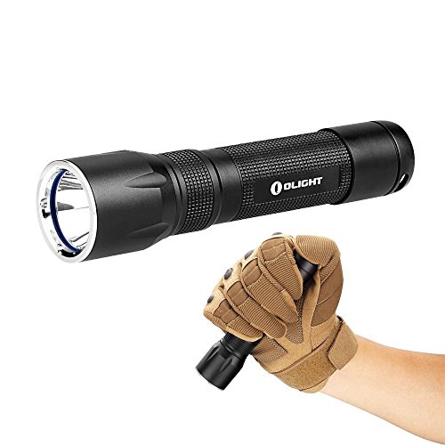Olight® R20 Javelot aufladbare Taschenlampe 900 Lumen mit CREE XP-L Hi LED inkl.1 x wiederaufladbar 2600mAh 18650 Lithium Ion Akku, 1x USB Ladekabel und 1x Handschlaufe, Schwarz - 2